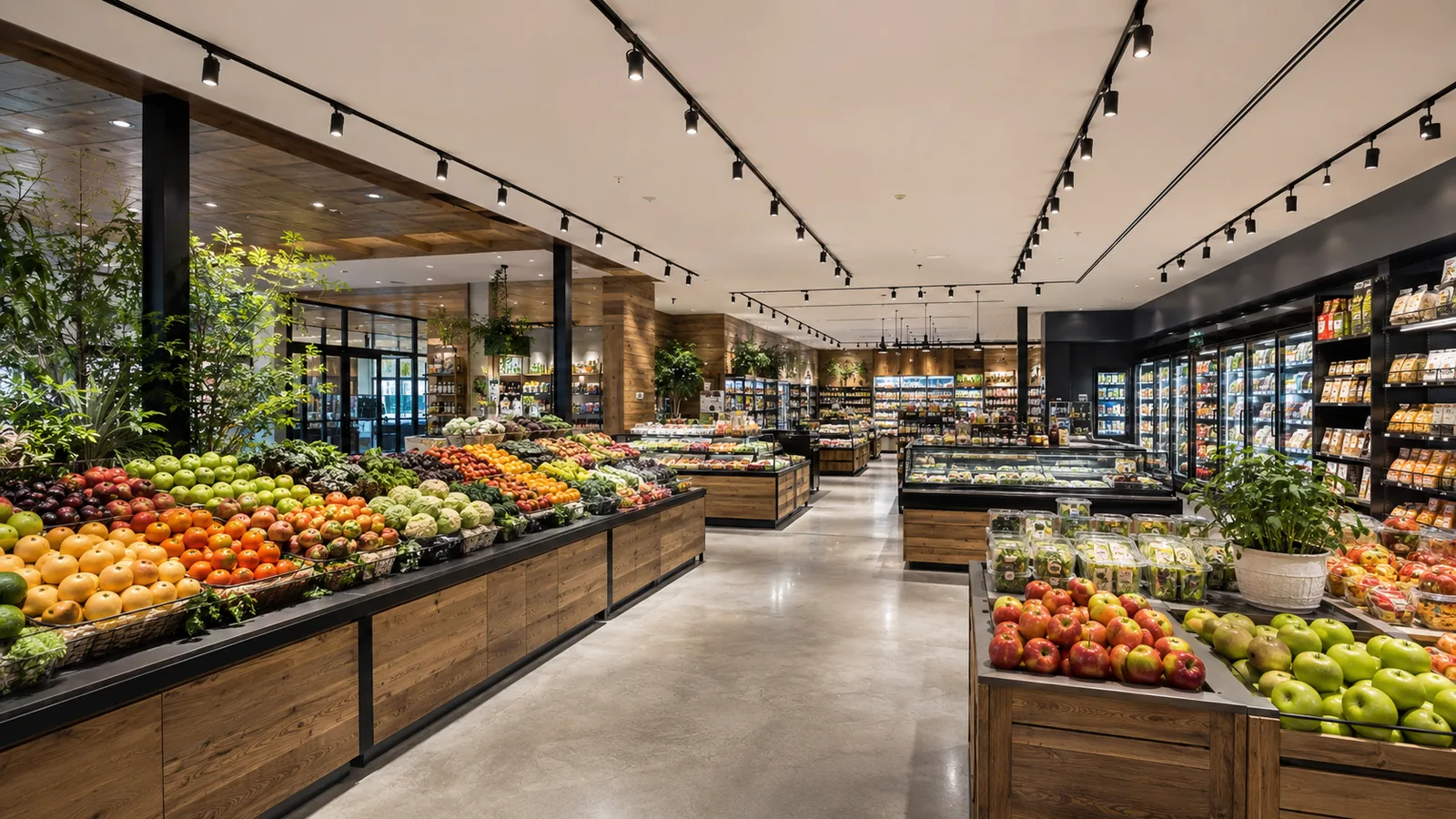 Food market lighting