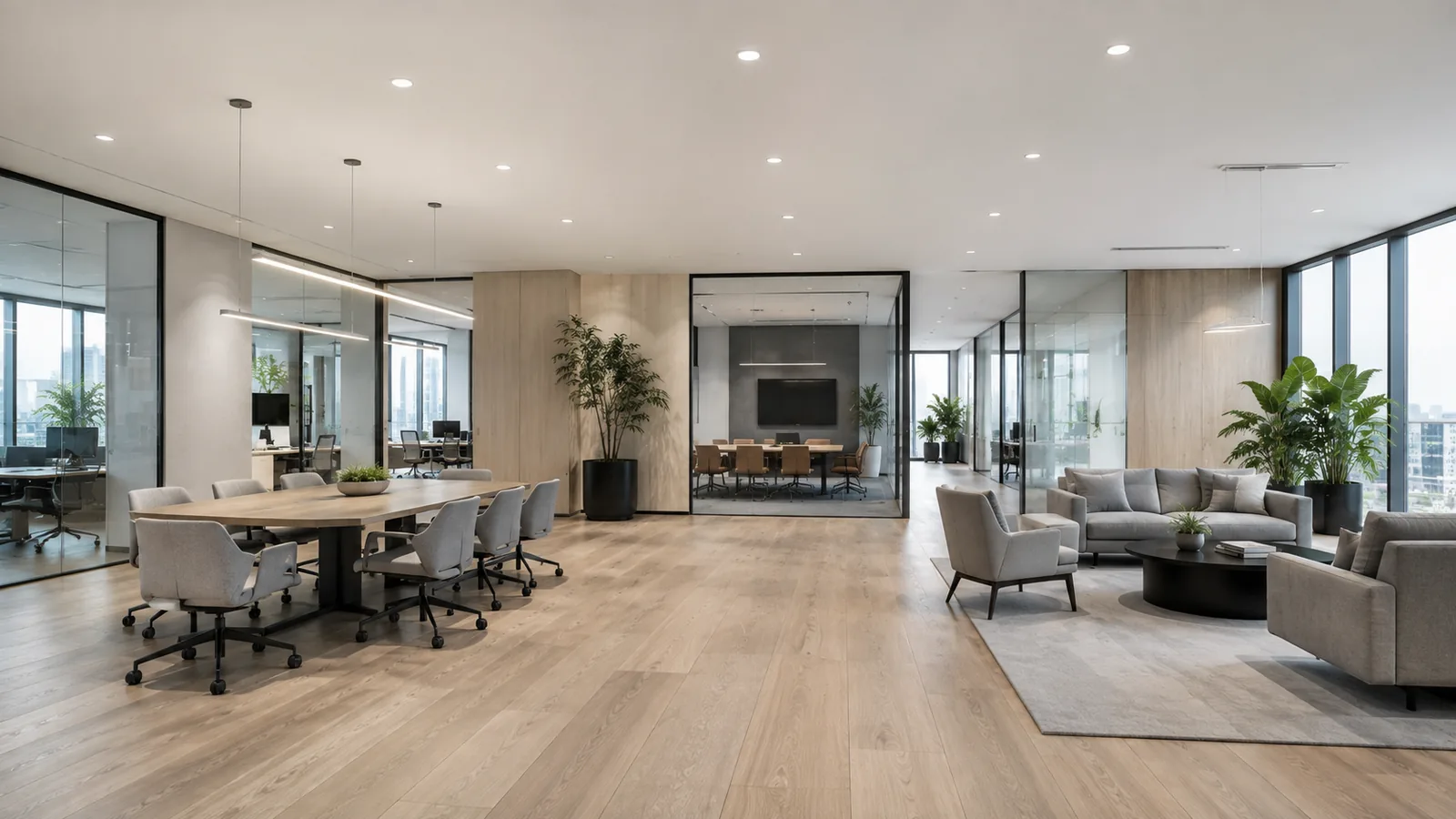 Modern workplace lighting